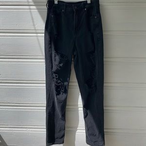 American Eagle Ripped Mom Jeans